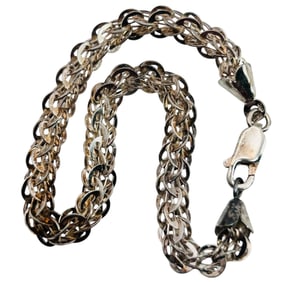 Italy Sterling Linked Chain Bracelet 5.85 G