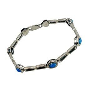 Mexico, Sterling Opal Link Chain 9.7 G