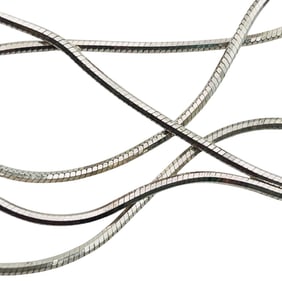 AGI Italy, Sterling Round Snake Chain Necklace 3.55 G