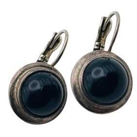 Joseph Esposito ONYX Sterling Jackie Earrings 6.24 G