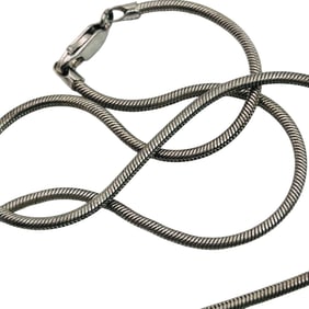 Italy, Sterling Round Snake Chain Necklace 10.82 G