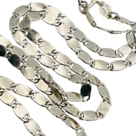 Italy, Sterling Anchor Mariner Chain Necklace, 13.79g