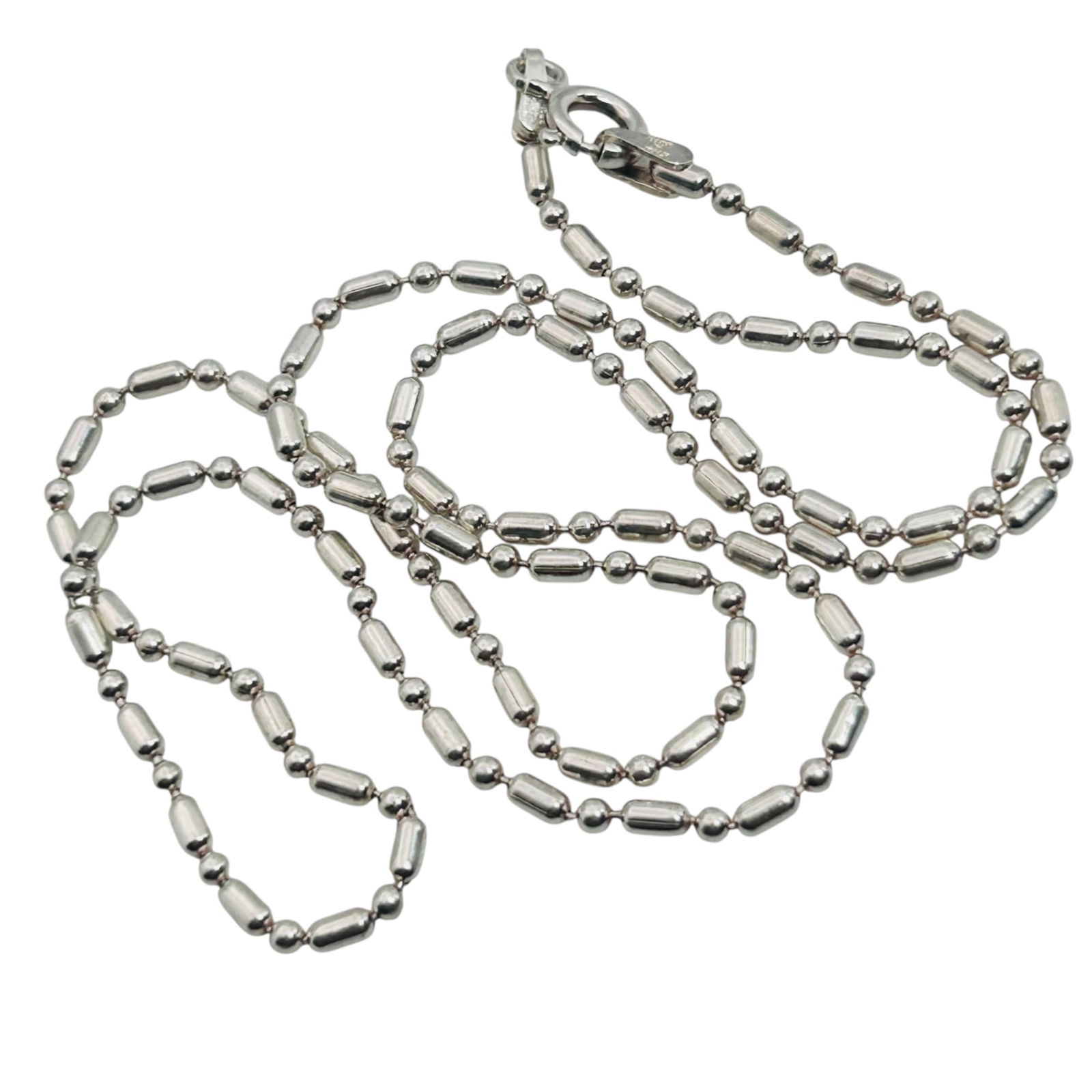 AZ Italy, Bead And Bar Chain Necklace 4.8 G: AZ Italy bead and bar chain necklace 4.8 g