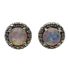 JCM Opal Sterling Stud Earrings 1.99 G
