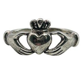 Sterling CLADDAGH Rings Size 6, 3.3 G