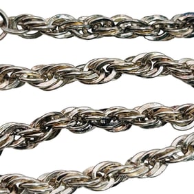 Sterling Rope Chain Bracelet, 5.62