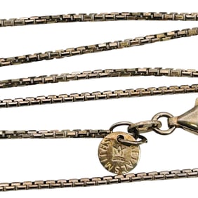 MetalSmith, Sterling Box Chain Necklace 4.39 G