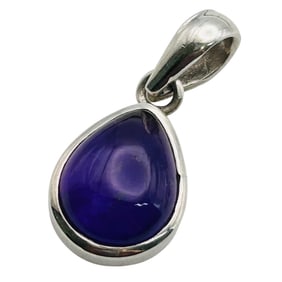 Amethyst Teardrops Sterling Pendant 5.64 G