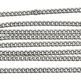 Sterling Endless Curb Chain Necklace, No Clasp 5.08 G