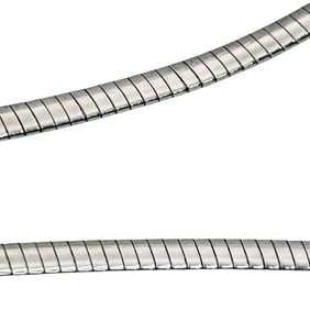 Italy, Early Flat Snake Chain Necklace 10.9 G