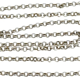 Italy, RCI Sterling Rolo Chain Necklace 3.36 G