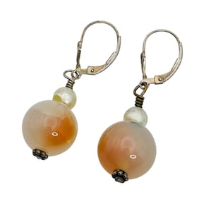 Pink Tourmaline Sterling Dangle Earrings 9.05 G