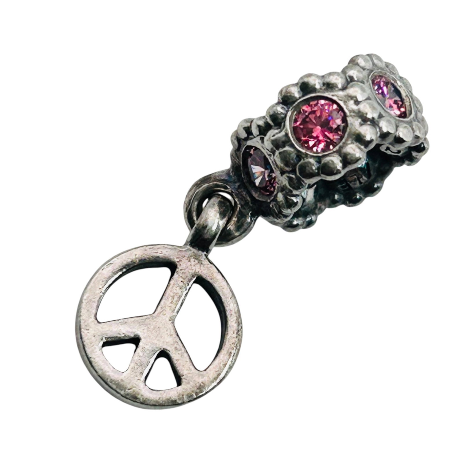 Pandora ALE Sterling Peace Sign Charm: Pandora ALE sterling peace sign charm