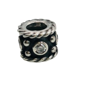 Pandora Ale Sterling Clear Stone Charm 2.66g
