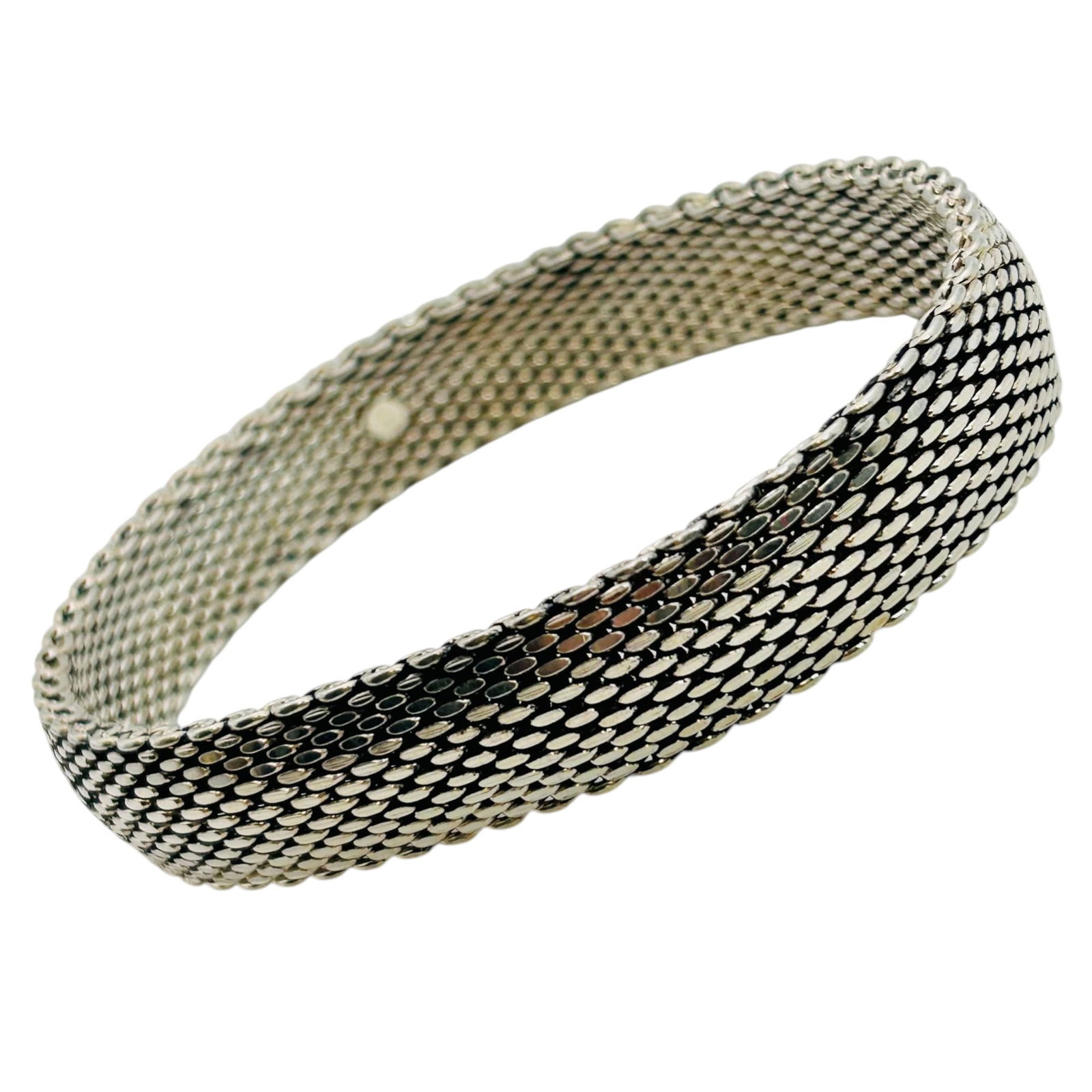 GC Sterling Woven Mesh Bracelet 39.48g: GC Sterling woven mesh bracelet 39.48g