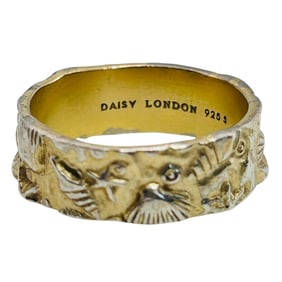 Daisy London, Sterling Seashell Ring Size 6, 4.29 G