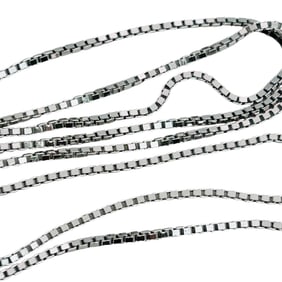 Bradford Exchange Sterling Box Chain Necklace 2.04 G