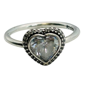 Pandora Sterling Heart Ring 2.66 G