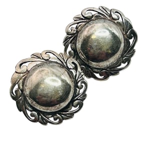 Jelaine Sterling Round Earrings 6 G