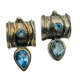 EP Spinel Sterling Pushback Earring 6.97 G