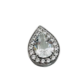 JWBR Sapphire Sterling Teardrop Pendant .83 G