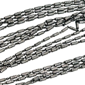 Italy, KA 1772 Four Strand Chain Necklace 13.3 G