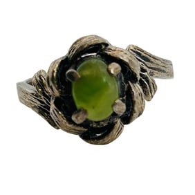Vintage Garnet Sterling Ring Size 6, 2.77 G