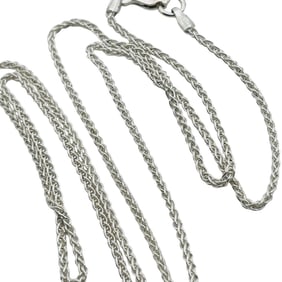 Italy, Sterling Rope Chain Necklace 3.8 G