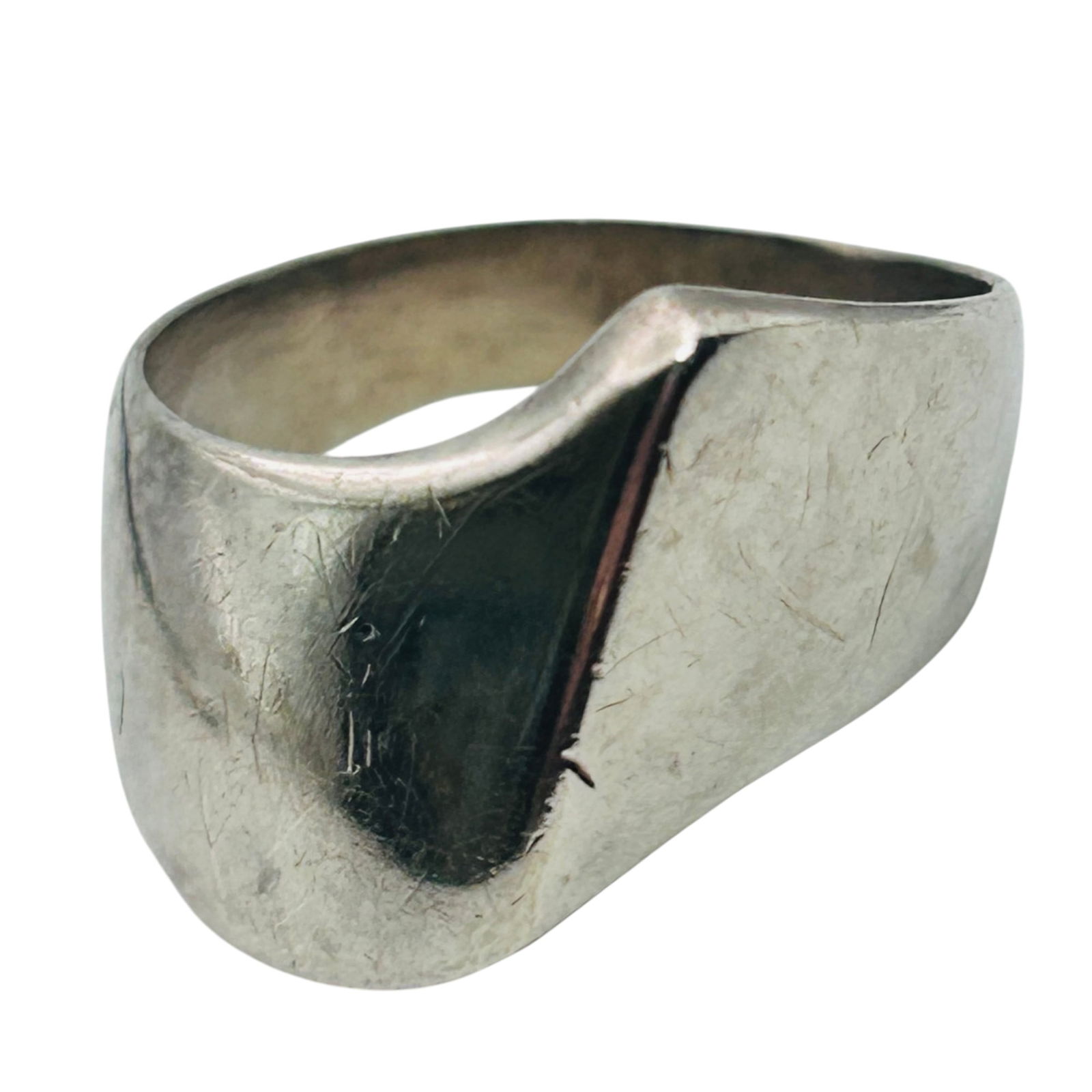 Sterling Modern Band Size 7, 6.46 G: Sterling modern band size 7 6.46 g