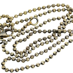Italy, Sterling Bead Chain Necklace 4.8 G
