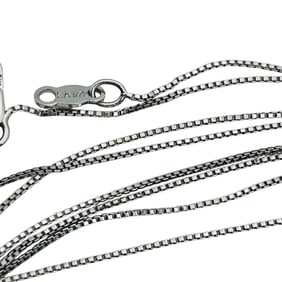 KA 1772 Italy Sterling Box Chain Necklace 1.48 G