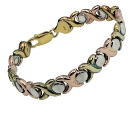 Italy, Sterling XO Bracelet 14.2 G