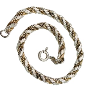 JP Peru Sterling Rope Chain Bracelet 10.15 G