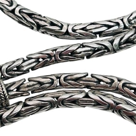 BH Sterling Byzantine Chain Necklace 27 G