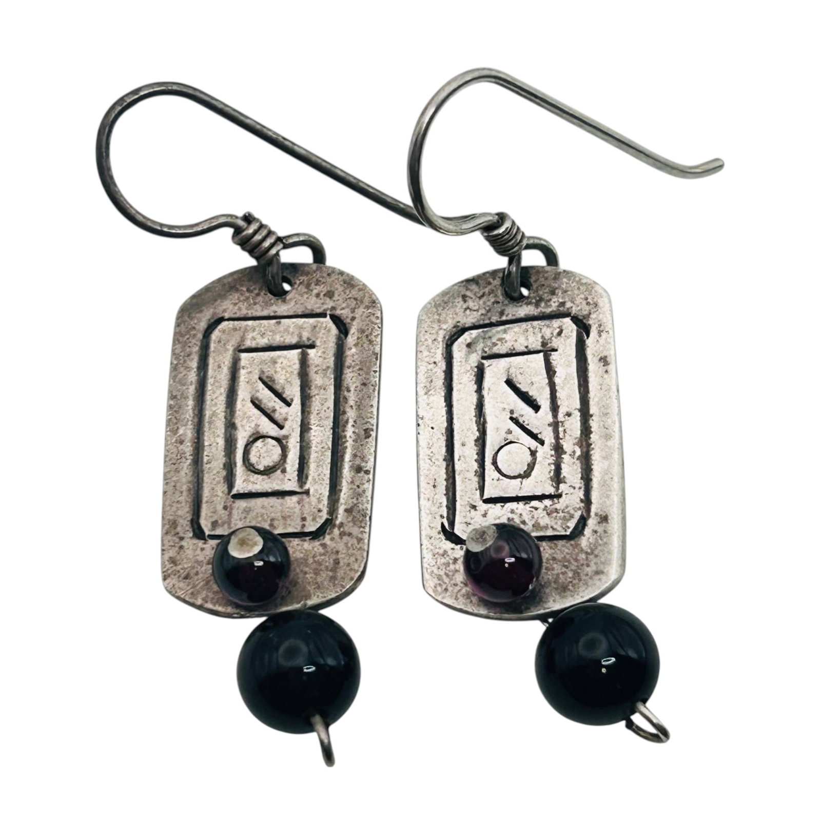Taxco TU-21 Mexico Dangle Earrings 6 G: Taxco TU-21 Mexico dangle earrings 6 g
