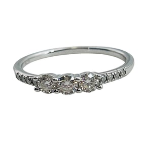 Lavale Moissanite Sterling Ring Size6, 1.14g