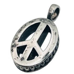 Lagos Sterling Peace Sign Pendant 14.51g