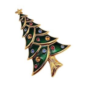 Swarovski Crystal Enamel Christmas Tree