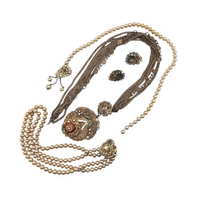 Miriam Haskell? Vintage Lot 3 Necklaces