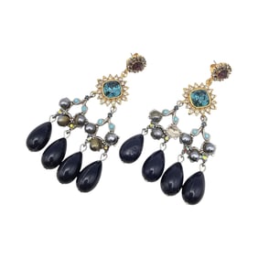 YOSCA Rhinestone Drop Dangle Earrings