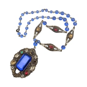 Vintage Czech Rhinestone Necklace