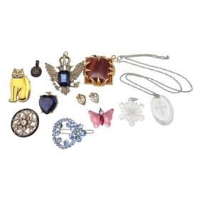 Variety Lot Rhinestone Enamel Jewelry