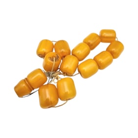Vintage Butterscotch Bakelite Beads