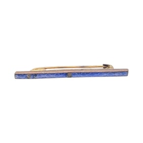 Czech Vintage Enamel Bar Pin