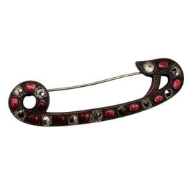 Czech Vintage Rhinestone Pin Brooch