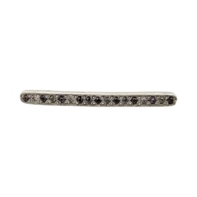 Czech Vintage Rhinestone Bar Pin