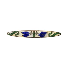 Czech Vintage Enamel Butterfly Brooch