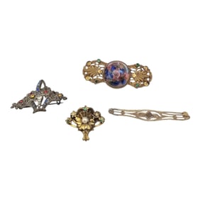 Vintage Lot Czech Brooches