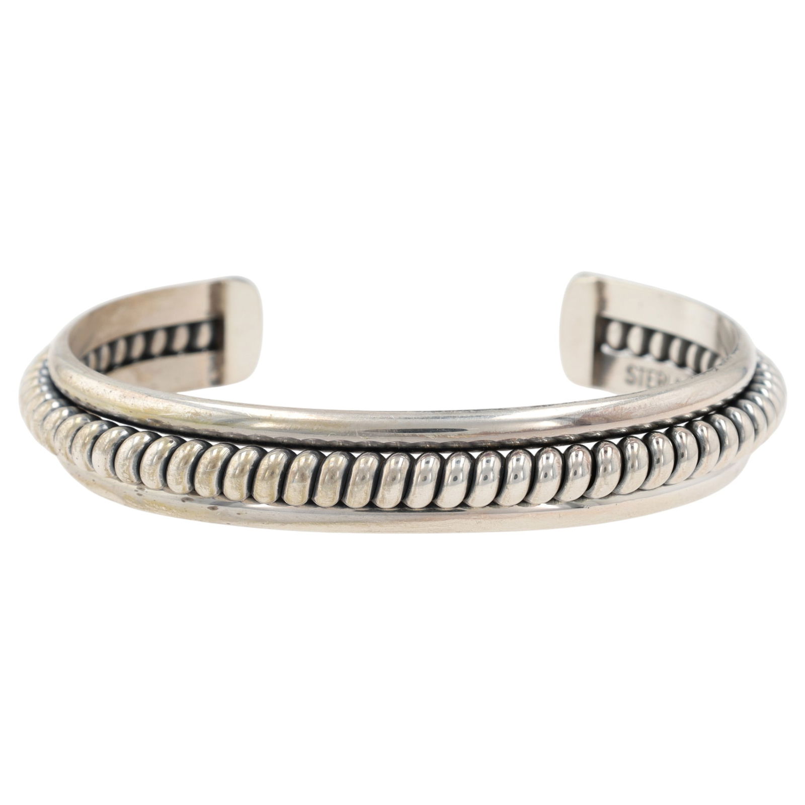 Caroline Tsosie Navajo Sterling Silver Bracelet (1 of 8)