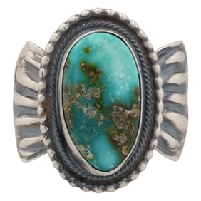 Tillie Jon Navajo Sterling Sonoran Gold Turquoise Ring